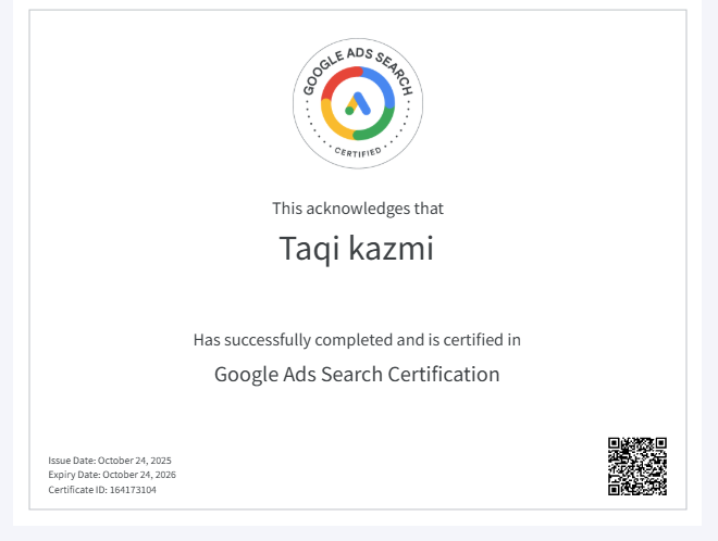 Google Ads Search Certification